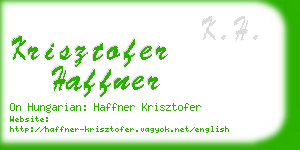 krisztofer haffner business card